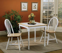 Load image into Gallery viewer, Carlene Square Top Dining Table Natural Brown and White
