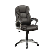 Load image into Gallery viewer, Kaffir Adjustable Height Office Chair Dark Brown and Silver
