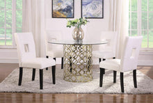 Load image into Gallery viewer, Shannon Open Back Upholstered Dining Chairs White (Set of 2)
