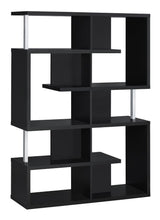 Load image into Gallery viewer, Hoover 5-tier Bookcase Black and Chrome
