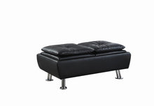 Load image into Gallery viewer, Dilleston Contemporary Black Ottoman
