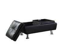 Load image into Gallery viewer, Dilleston Contemporary Black Ottoman

