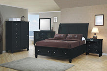 Load image into Gallery viewer, Sandy Beach Door Chest with Concealed Storage Black
