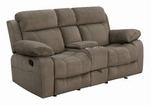 Load image into Gallery viewer, Myleene Glider Loveseat with Console Mocha
