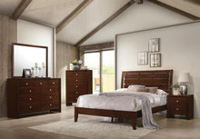 Load image into Gallery viewer, Serenity California King Panel Bed Rich Merlot
