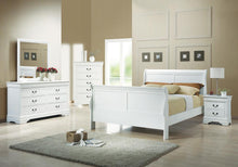 Load image into Gallery viewer, Louis Philippe Full Sleigh Panel Bed White
