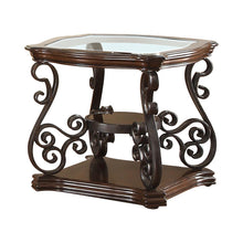 Load image into Gallery viewer, Laney End Table Deep Merlot and Clear
