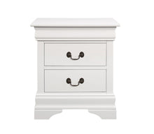 Load image into Gallery viewer, Louis Philippe 2-drawer Nightstand White
