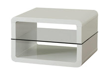 Load image into Gallery viewer, Elana Square 2-shelf End Table Glossy White
