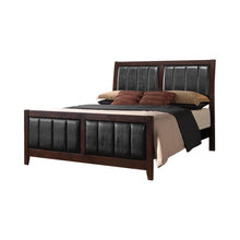 Load image into Gallery viewer, Carlton California King Upholstered Bed Cappuccino and Black
