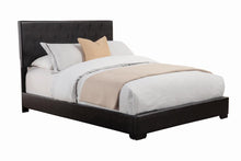 Load image into Gallery viewer, Conner Twin Upholstered Panel Bed Black

