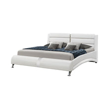 Load image into Gallery viewer, Jeremaine California King Upholstered Bed White
