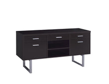 Load image into Gallery viewer, Lawtey 5-drawer Credenza with Adjustable Shelf Cappuccino
