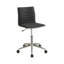 Load image into Gallery viewer, Chryses Adjustable Height Office Chair Black and Chrome
