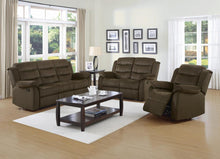 Load image into Gallery viewer, Rodman Pillow Top Arm Motion Loveseat Olive Brown
