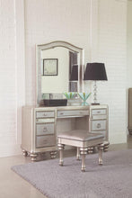 Load image into Gallery viewer, Bling Game Arched Top Vanity Mirror Metallic Platinum
