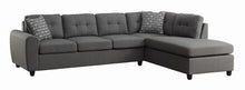 Load image into Gallery viewer, Stonenesse Tufted Sectional Grey
