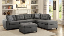 Load image into Gallery viewer, Stonenesse Tufted Sectional Grey
