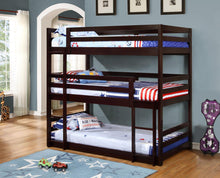 Load image into Gallery viewer, Sandler Twin Triple Bunk Bed Cappuccino
