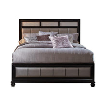 Load image into Gallery viewer, Barzini California King Upholstered Bed Black and Grey
