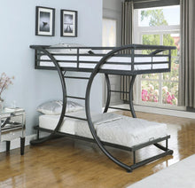 Load image into Gallery viewer, Stephan Twin Over Twin Bunk Bed Gunmetal
