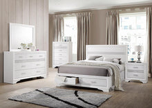 Load image into Gallery viewer, Miranda Eastern King 2-drawer Storage Bed White
