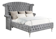 Load image into Gallery viewer, Deanna Eastern King Tufted Upholstered Bed Grey
