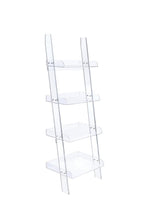 Load image into Gallery viewer, Amaturo 4-shelf Ladder Bookcase Clear
