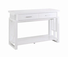 Load image into Gallery viewer, Schmitt Rectangular 2-drawer Sofa Table High Glossy White
