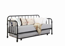 Load image into Gallery viewer, Marina Twin Metal Daybed with Trundle Black
