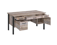Load image into Gallery viewer, Samson 4-drawer Office Desk Weathered Oak
