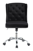 Load image into Gallery viewer, Julius Upholstered Tufted Office Chair Black and Chrome
