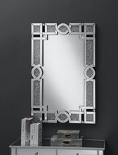 Load image into Gallery viewer, Jackie Interlocking Wall Mirror with Iridescent Panels and Beads Silver
