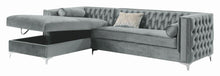 Load image into Gallery viewer, Bellaire Button-tufted Upholstered Sectional Silver
