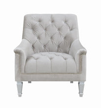 Load image into Gallery viewer, Avonlea Sloped Arm Tufted Chair Grey

