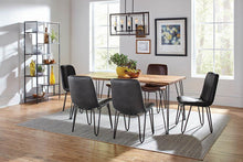 Load image into Gallery viewer, Sherman Rectangular Dining Table Natural Acacia and Matte Black

