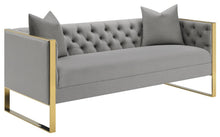 Load image into Gallery viewer, Eastbrook Tufted Back Sofa Grey
