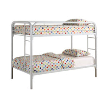 Load image into Gallery viewer, Morgan Twin Over Twin Bunk Bed White
