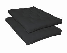 Load image into Gallery viewer, 9&quot; Deluxe Innerspring Futon Pad Black
