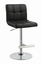 Load image into Gallery viewer, Lenny Adjustable Bar Stools Chrome and Black (Set of 2)
