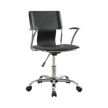 Load image into Gallery viewer, Himari Adjustable Height Office Chair Black and Chrome
