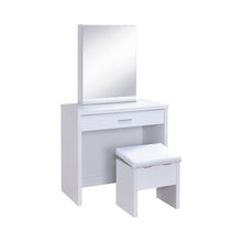 Load image into Gallery viewer, Harvey 2-piece Vanity Set with Lift-Top Stool White
