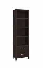 Load image into Gallery viewer, Lewes 2-drawer Media Tower Cappuccino
