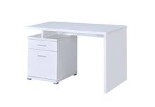 Load image into Gallery viewer, Irving 2-drawer Office Desk with Cabinet White
