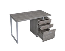 Load image into Gallery viewer, Brennan 3-drawer Office Desk Weathered Grey
