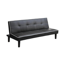 Load image into Gallery viewer, Katrina Tufted Upholstered Sofa Bed Black

