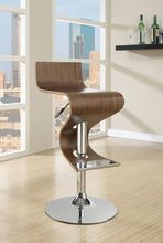Load image into Gallery viewer, Covina Adjustable Bar Stool Walnut and Chrome
