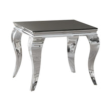 Load image into Gallery viewer, Luna Square End Table Chrome and Black
