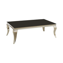 Load image into Gallery viewer, Luna Rectangular Coffee Table Chrome and Black
