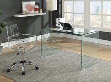 Load image into Gallery viewer, Ripley Glass Writing Desk Clear
